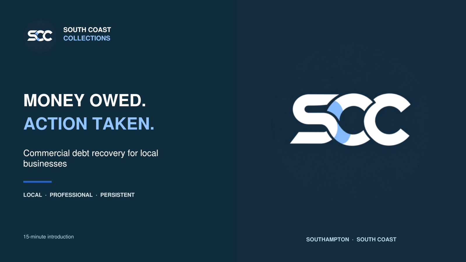 Preview of the South Coast Collections Commercial Debt Recovery Overview